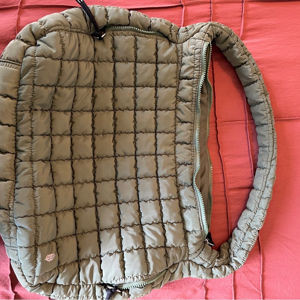 Quilted Olive Green bag from Free People